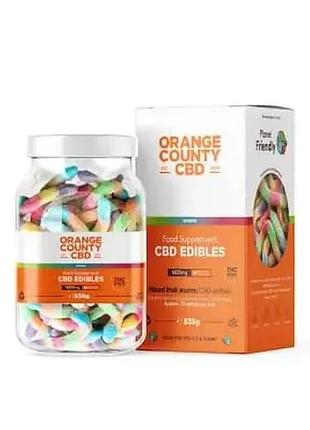 Кбд желейные конфеты червячки orange county cbd 4800mg (70шт)