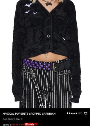 Кофта dollskill з вишивкою кажанів xs 5
