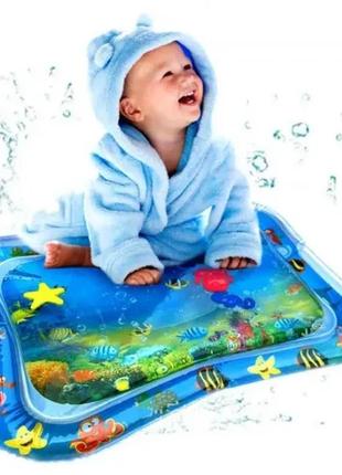 Надувной игровой развивающий детский коврик air pro / коврик водный / напольный коврик для малышей 66*50 см5 фото