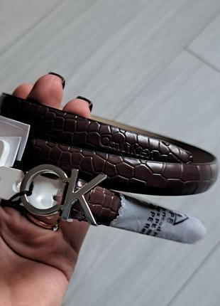 Кожаный ремень calvin klein. новый, оригинал.