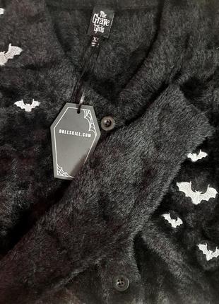 Кофта dollskill з вишивкою кажанів xs 6