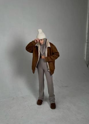 Костюм тройка вязаный зима новинка 2025 балаклава