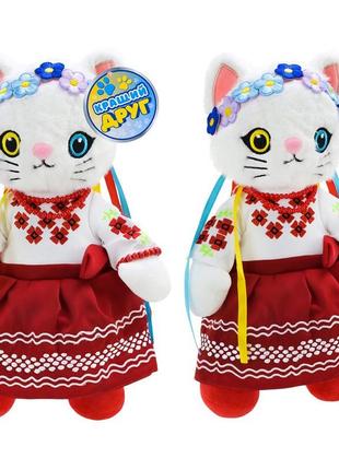 М'яка плюшева іграшка кішка україночка
