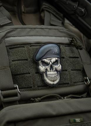 M-tac нашивка череп у береті (гірська піхота)