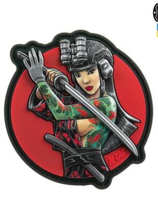 M-tac нашивка tactical girl №3 водограй бірюза pvc