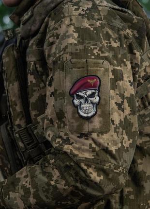 M-tac нашивка череп у береті (десантно-штурмові війська)