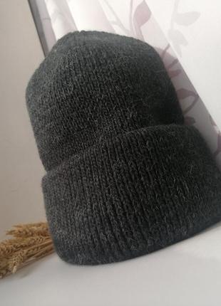 Шапка колір антрацит5 фото