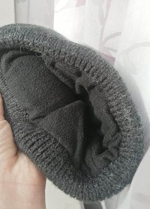 Шапка колір антрацит4 фото