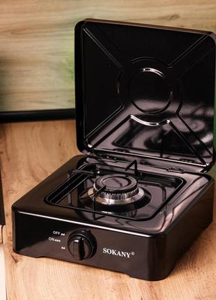 Настольная газовая плита sokany sk-07005 одна конфорка