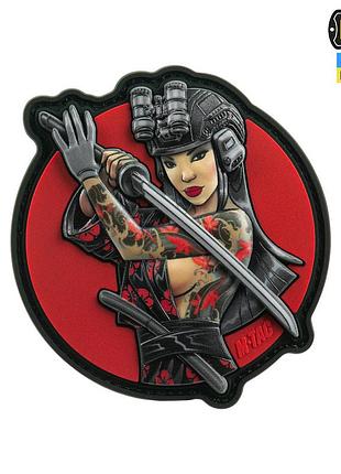 M-tac нашивка tactical girl №3 водограй black pvc