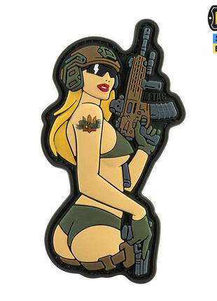M-tac нашивка tactical girl №4 pvc blonde