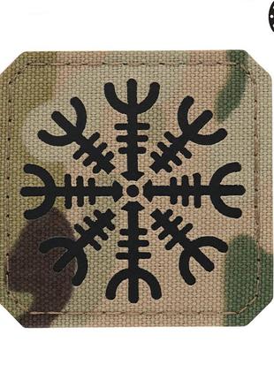 M-tac нашивка шолом жаху laser cut multicam/black