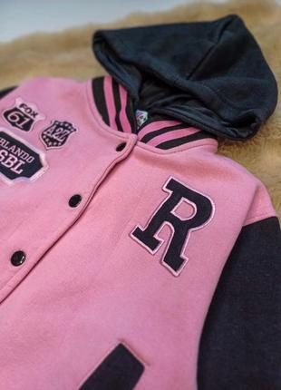 Бомбер куртка на дівчинку