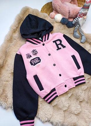 Бомбер куртка на дівчинку