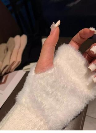 Перчатки зимние без пальцев5 фото