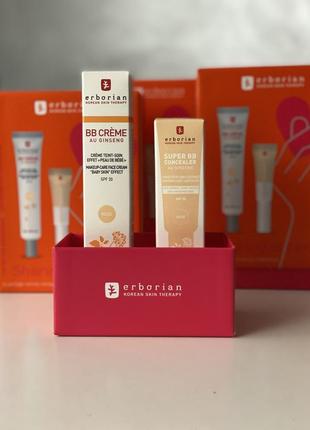 Набор erborian вв nude 40ml + super bb nude concealer 10ml