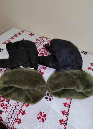 Супер состояние.перчатки зимние тактические, трехпалi unger размер xl.