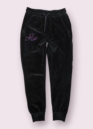 Штаны для девочки destination велюровые черные размер 146/152 (11-12 лет)