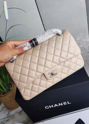 Cумка в стиле chanel (шанель)🙌🔥цвет бежевый