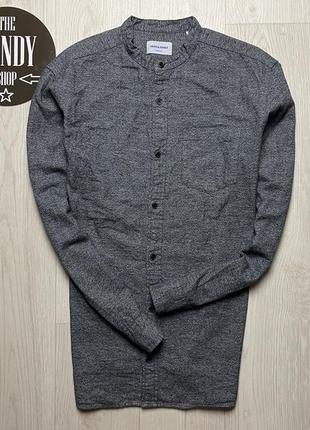 Чоловіча сорочка воріт стійка jack & jones, розмір m-l
