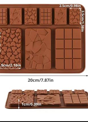 Форма молд для шоколаду милу коричнева силіконова шоколаду можливий обмін розгляну