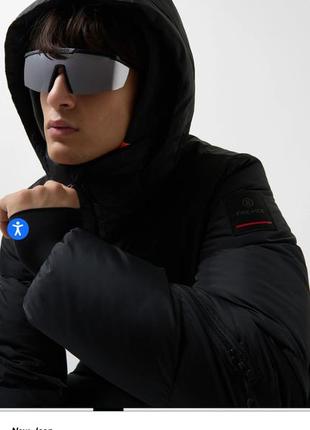 Bogner fire+ice брендовый мужской темно-синий пуховик с капюшоном оригинал