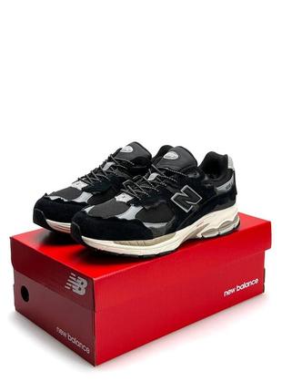 ❄️ мужские кроссовки new balance 2002r gore-tex black beige ❄️