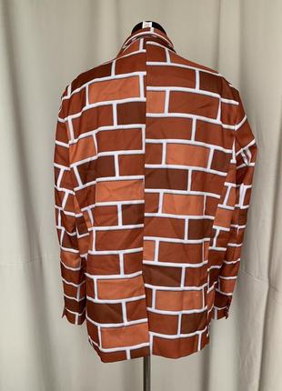 Пиджак шуточный кирпичная стена для корпоратива карнавала6 фото