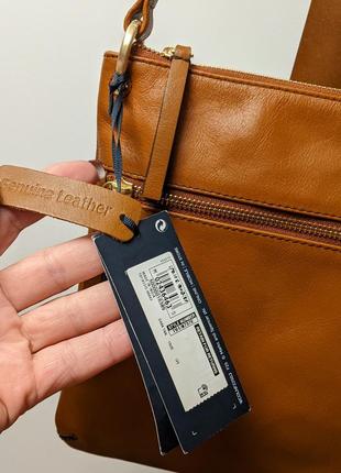 Шкіряна сумка m&s жіноча ,мінімалістична сумка шкіра