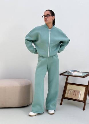 Костюм двойка в стиле zara на флисе5 фото