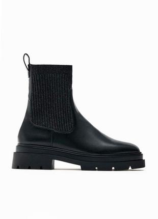 Стильні черевики челсі zara