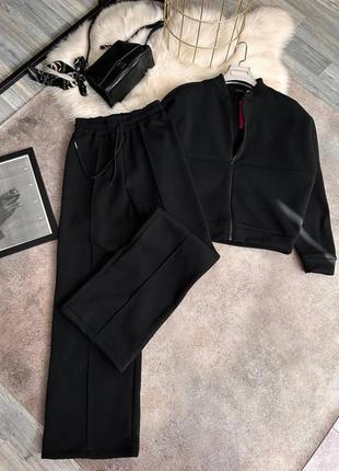 Костюм двойка в стиле zara на флисе10 фото