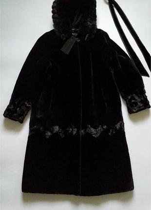 Нова шуба mykonos з мутона з вставками норки