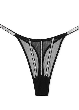 Трусики victoria’s secret зі стразами оригінал білизна вікторія сікрет труси вс vs