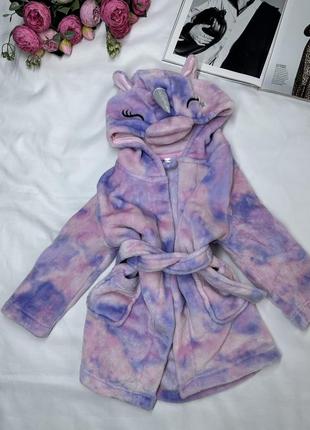 Ніжний дитячий халат на 2-3 роки