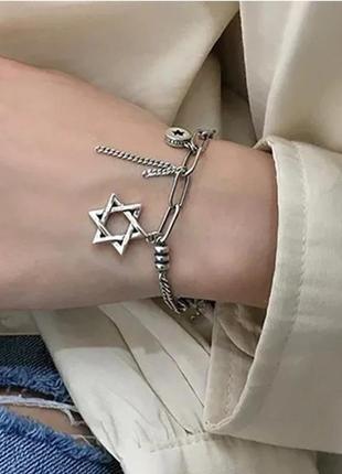 Браслет цепочку женский серебро стильное оригинальное украшение silver ♥️ 925