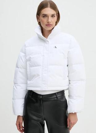 Женская куртка пуховик calvin klein, оригинал! цена указана с пониженкой!