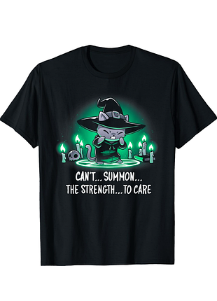 Крутяцкая хлопковая футболка с принтом "котик-колдов"2 фото