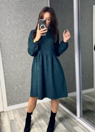 Женское короткое платье вельветовое черное серое зеленое малиновое зеленое розовое