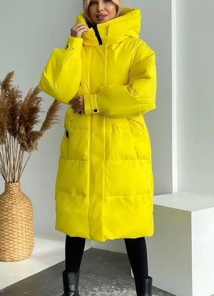 Куртка-пальто женская зимняя до -20*c плащевка+биопух 2 цвета  44,46,48,50,52  2plbeg764-155iве