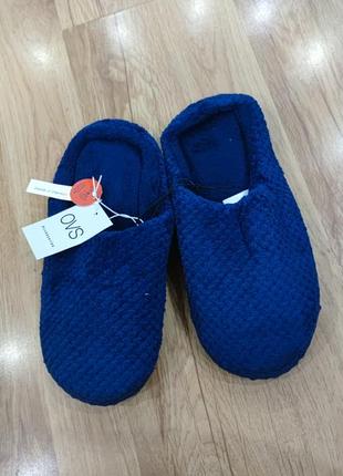 Жіночі теплі тапочки ovs, розмір 38/39, темно сині
