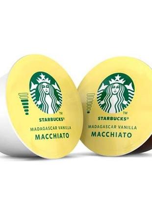 Кава в капсулах  dolce gusto starbucks madagascar vanilla macchiato