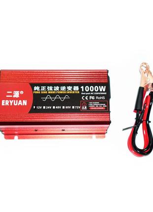 12v в 220v инвертор с чистой синусоидой 1000w мощный преобразователь напряжения power inverter