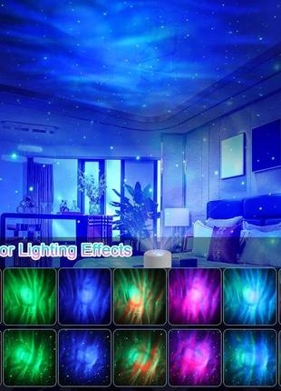 Светодиодный проектор звездного неба, проектор галактики с дистанционным управлением,...