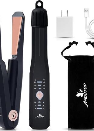 Беспроводной выпрямитель для волос и бигуди mexitop 2 в 1 twist flat iron usb