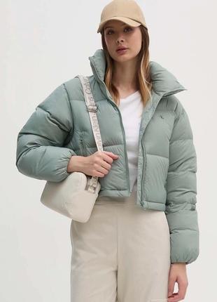 Женская куртка пуховик sweatshirt calvin klein, оригинал! цена указана с пониженкой!