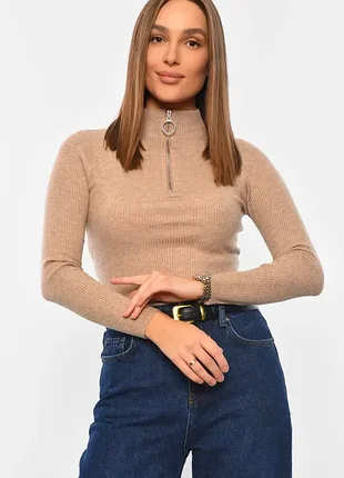 Гольф в рубчик на молнии