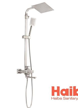 Душова колона із змішувачем (нерж.сталь) haiba kub-009-j (hb2793)