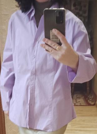 Сорочка лавандова котонова