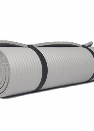 Набор для фитнеса и йоги, коврик evapuzzle nbr 1730x580x10 мм и масажный валик мфр ролик 30х10 см6 фото